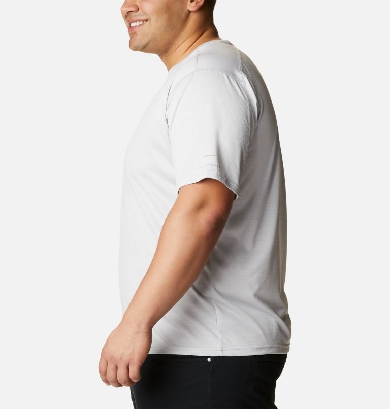 Men's Columbia Alpine Chill Zero Short Sleeve Crew T Shirts White | Plus Size CA-B5480